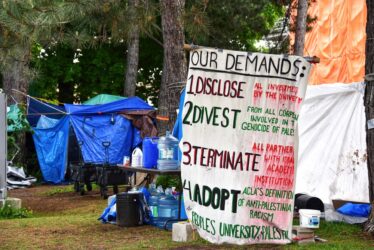 Pro-Palestinian encampment erected on OttawaU grounds